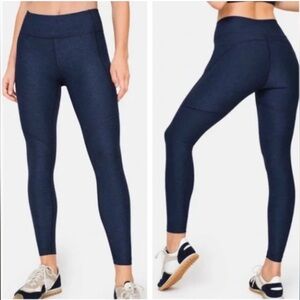 Outdoor Voices Navy Warm Up Leggings, Sz M